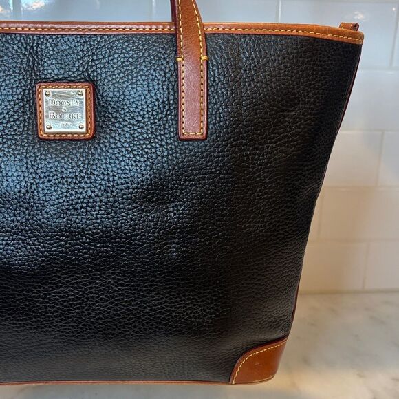 Dooney & Bourke Purse Handbag Pocketbook Pebbled Leather Charleston Tote Bag - Picture 3 of 16